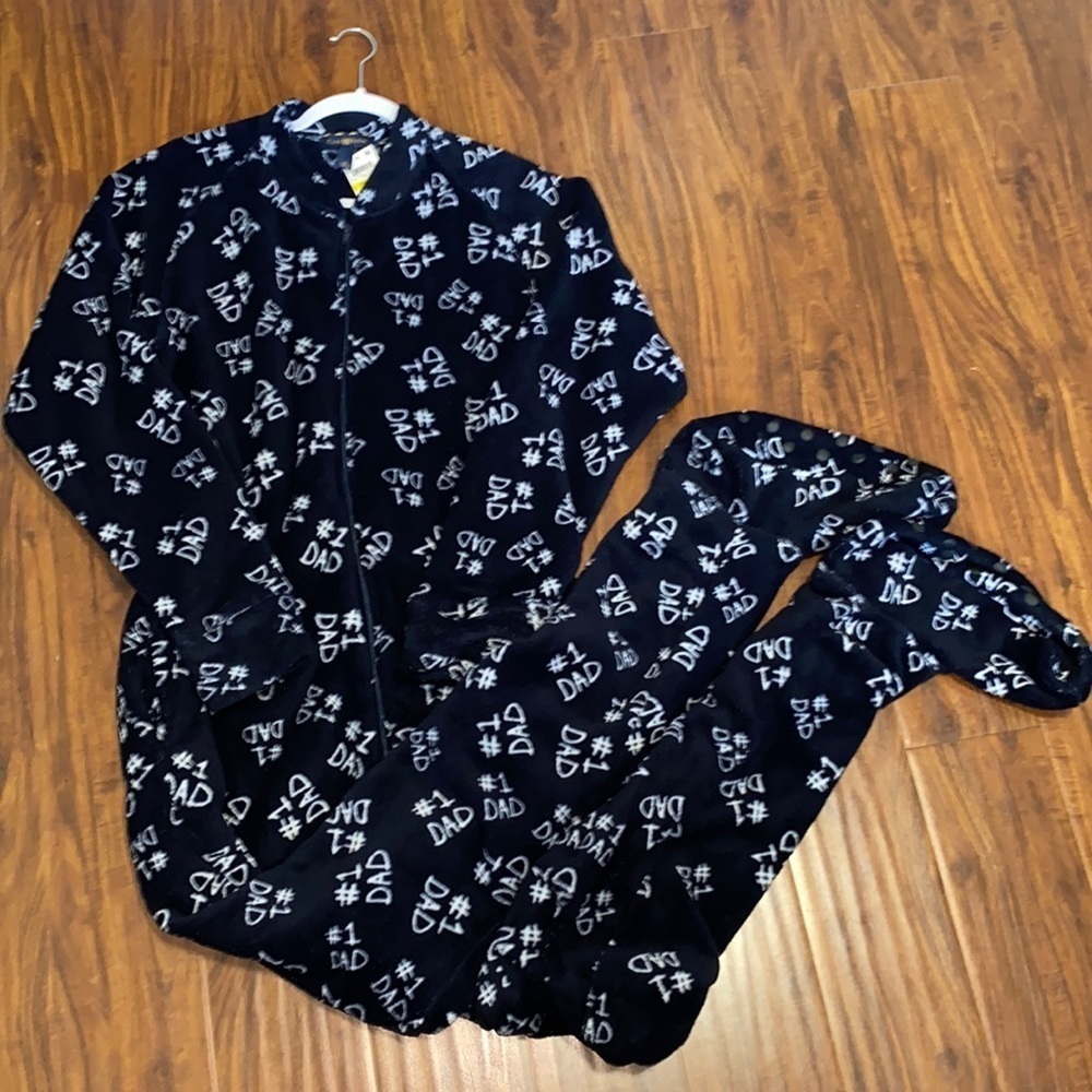 Charter Club Men’s “#1 Dad” Onesie Pajamas Size Medium NWT